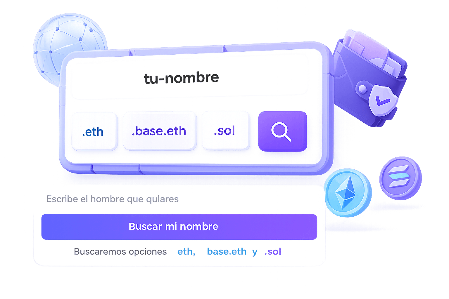 Buscador de nombres Web3